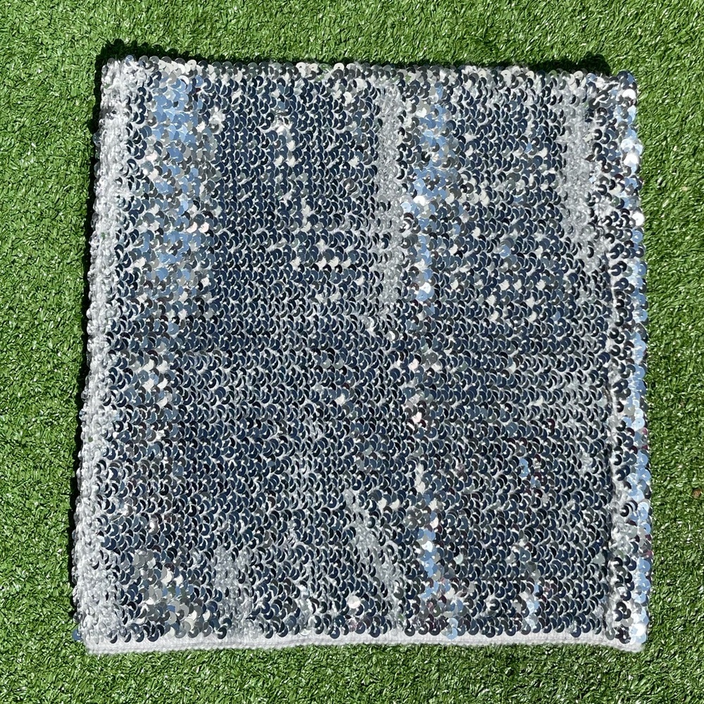 Silver Sequin Tube Top